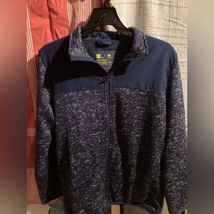 Xersion Sweatshirt Jacket XL Extra Large 18 / 20 Blue Gray Fleece Boys